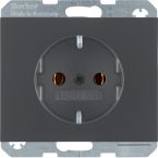 Hager Berker K.1 Wandcontactdoos 47157006 Antraciet