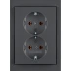 Hager Berker K.1 Wandcontactdoos 47747006 Antraciet