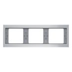 Hager Berker K.5 Afdekraam 13737003 Aluminium