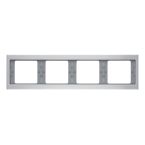 Hager Berker K.5 Afdekraam 13837003 Aluminium