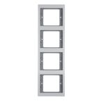 Hager Berker K.5 Afdekraam 13437003 Aluminium