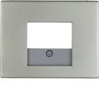 Hager Berker K.5 Centraalplaat audioworld 10357004 Edelstaal