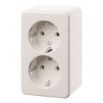 Hager Berker Opbouw Wandcontactdoos 472149 Alpinwit