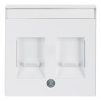 Hager Berker Q Centraalplaat RJ45 11816089 Alpinwit