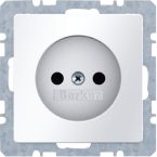 Hager Berker Q Wandcontactdoos 6167036089 Alpinwit