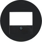 Hager Berker R Centraalplaat audioworld 10382045 Zwart