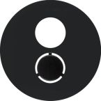 Hager Berker R Centraalplaat BNC 11962045 Zwart