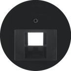 Hager Berker R Centraalplaat IAEUAE 14072045 Zwart