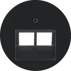 Hager Berker R Centraalplaat IAEUAE 14092045 Zwart