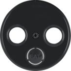 Hager Berker R Centraalplaat satelliet 12032045 Zwart