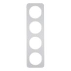 Hager Berker R.1 Afdekraam 10142174 AluminiumAlpinwit