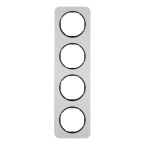 Hager Berker R.1 Afdekraam 10142184 AluminiumZwart