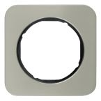 Hager Berker R.1 Afdekraam 10112104 EdelstaalZwart