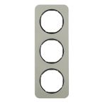 Hager Berker R.1 Afdekraam 10132104 EdelstaalZwart