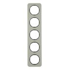 Hager Berker R.1 Afdekraam 10152104 EdelstaalZwart