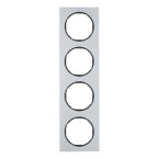 Hager Berker R.3 Afdekraam 10142284 AluminiumZwart