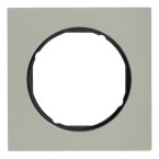 Hager Berker R.3 Afdekraam 10112204 EdelstaalZwart