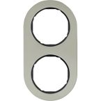 Hager Berker R.Classic Afdekraam 10122004 EdelstaalZwart