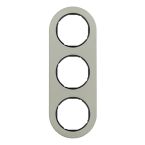 Hager Berker R.Classic Afdekraam 10132004 EdelstaalZwart