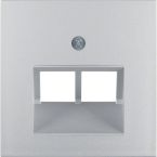 Hager Berker SB Centraalplaat IAEUAE 14091404 Aluminium