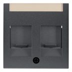 Hager Berker SB Centraalplaat RJ45 11811606 Antraciet