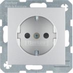 Hager Berker SB Wandcontactdoos 47231404 Aluminium