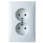 Hager Berker SB Wandcontactdoos 47728989 Alpinwit glanzend