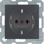 Hager Berker SB Wandcontactdoos 47231606 Antraciet