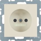 Hager Berker S.1 Wandcontactdoos 6167038982 Crème glanzend