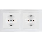 Hager Berker S.1 Wandcontactdoos 47209909 Alpinwit mat