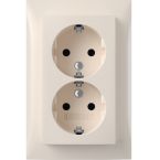 Hager Berker S.1 Wandcontactdoos 47748982 Crème glanzend