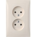 Hager Berker S.1 Wandcontactdoos 47958982 Crème glanzend