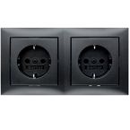 Hager Berker S.1 Wandcontactdoos 47209949 Antraciet