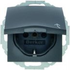 Hager Berker SB Wandcontactdoos 47441606 Antraciet