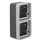 Hager Berker W.1 Opbouwbak 6719333505 Staalgrijs