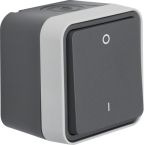 Hager Berker W.1 Schakelaar 30723505 Staalgrijs