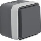 Hager Berker W.1 Wandcontactdoos 47633505 Staalgrijs