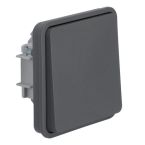 Hager Berker W.1 Schakelaar 6130763515 Staalgrijs