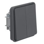 Hager Berker W.1 Schakelaar 30553515 Staalgrijs
