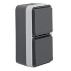 Hager Berker W.1 Wandcontactdoos 47703525 Staalgrijs