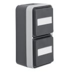 Hager Berker W.1 Wandcontactdoos 47703535 Staalgrijs