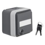 Hager Berker W.1 Wandcontactdoos 47393505 Staalgrijs