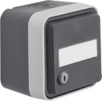 Hager Berker W.1 Wandcontactdoos 47893505 Staalgrijs