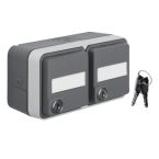 Hager Berker W.1 Wandcontactdoos 47893525 Staalgrijs