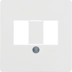 Hager Berker WGUP Centraalplaat audioworld 145809 Alpinwit