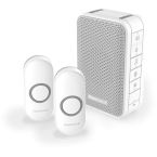 Honeywell Serie 313 Draadloze deurbel met 2 drukknoppen DC313NFB