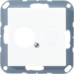 Jung AAS Range Centraalplaat BNC A562WW Alpinwit