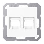 Jung AAS Range Centraalplaat RJ45 A15692WEWW Alpinwit