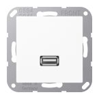 Jung AAS Range USB wandcontactdoos MAA1122WW