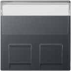 Jung A Range Centraalplaat RJ45 A56930BFPLANM Antraciet mat